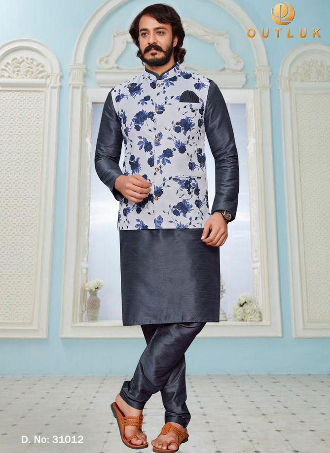 Outluk Vol 31 Exclusive Wear Wholesale Kurta Pajama With Jacket Mens Collection